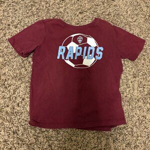 Colorado Rapids T Shirt Kids 5T Maroon Short Sleeve Soccer Ball Graphic MLS